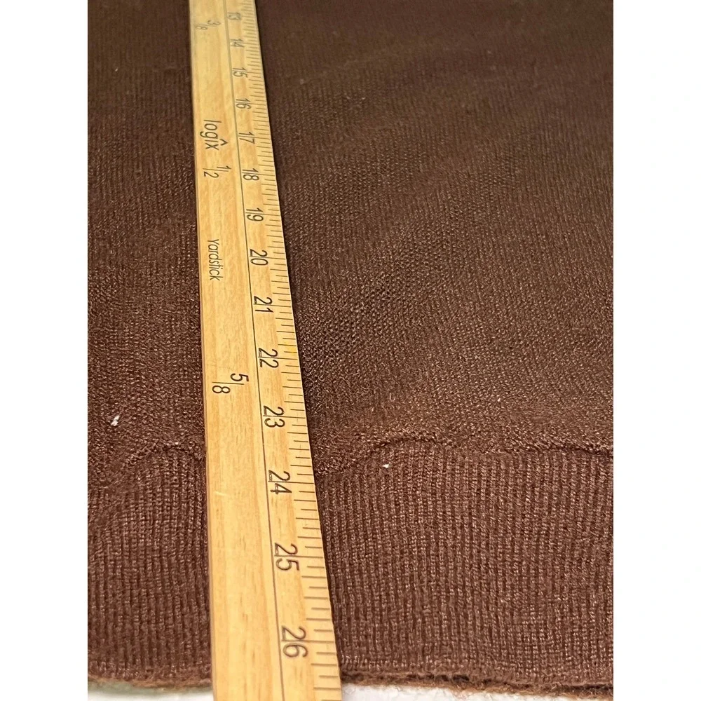 Vintage Izod Lacoste Cardigan Mens XL Brown Sweater Orlon Acrylic V-Neck 70's